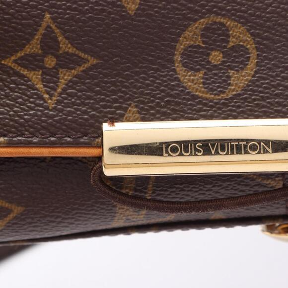 LOUIS VUITTON Authentic Brown Monogram Leather Shoulder Bag - Picture 11 of 13